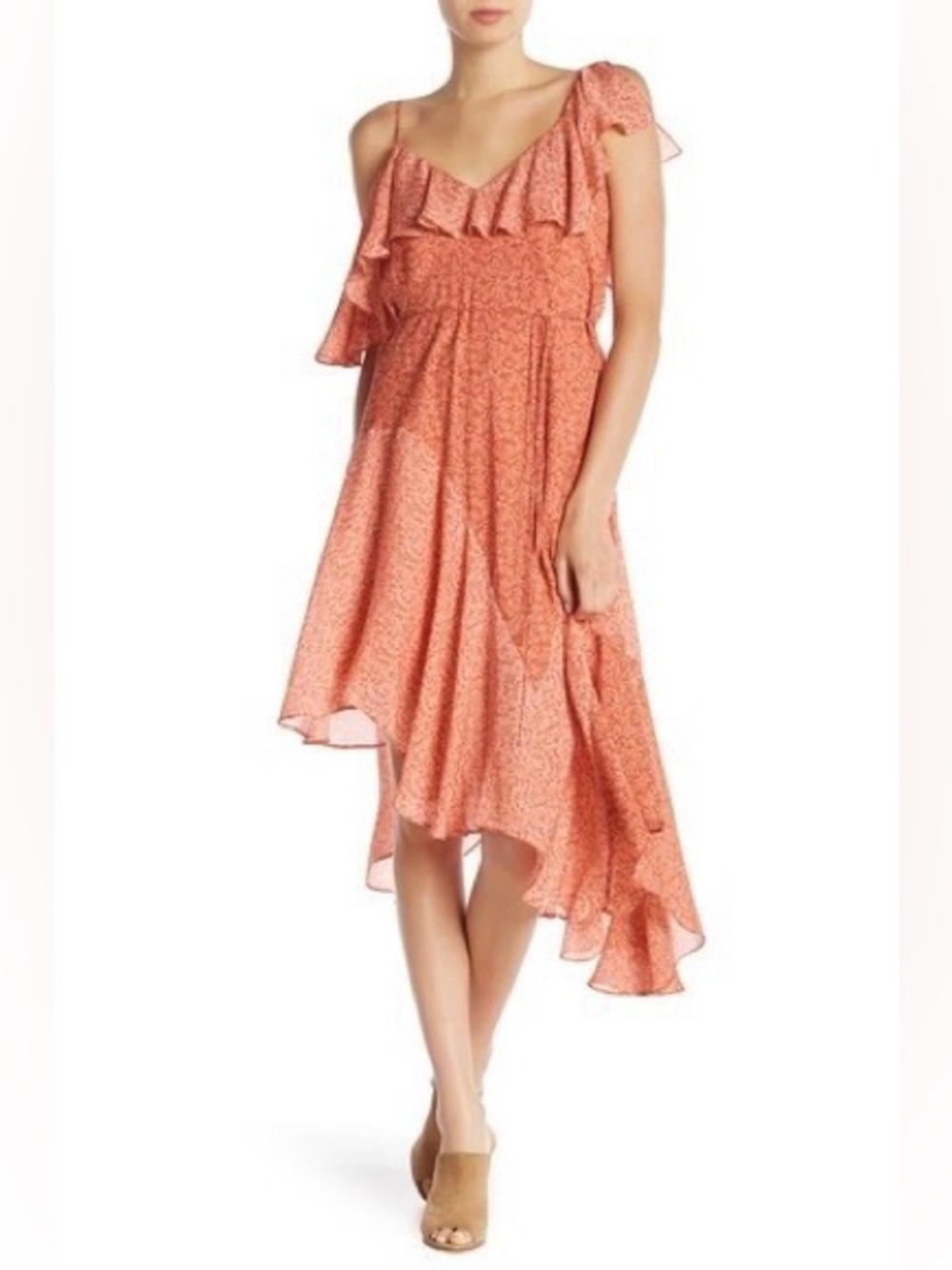 NEW Joie Hacinthia Silk Off the Shoulder Dress, Small